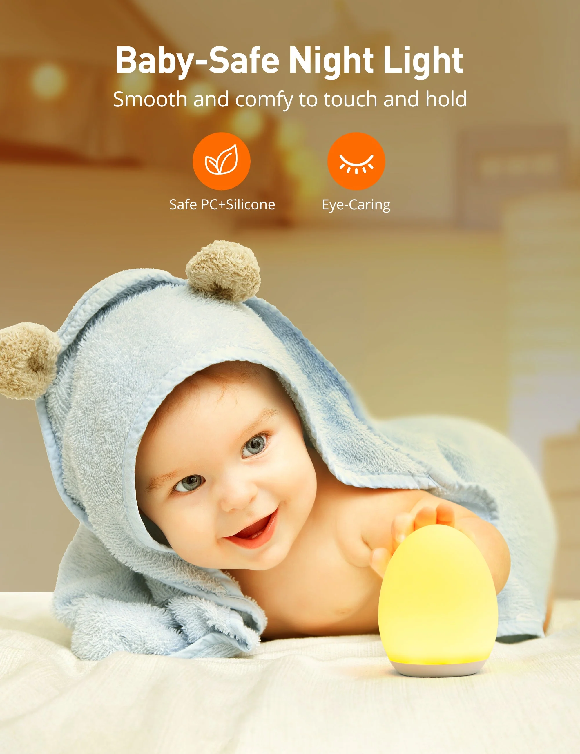 Baby Safe Dimmable Touch Control Night Light VA-CL009 - Image 7