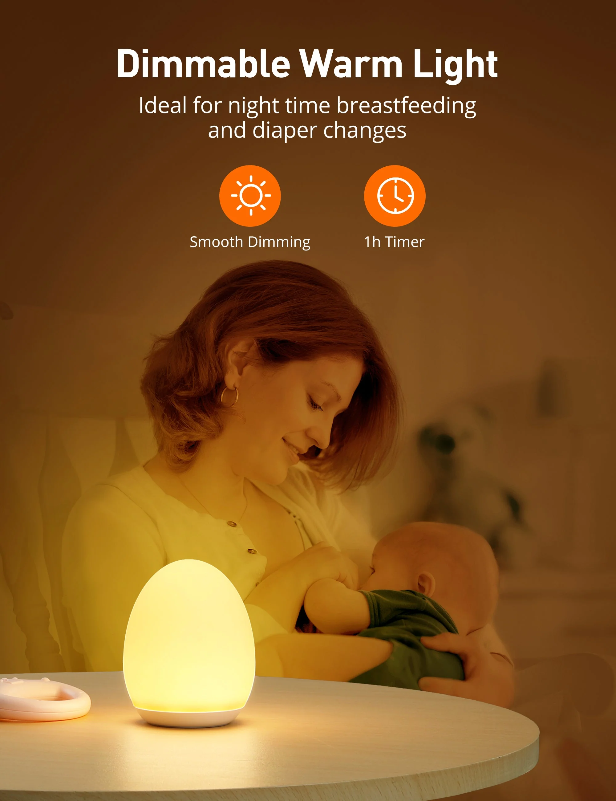 Baby Safe Dimmable Touch Control Night Light VA-CL009 - Image 8