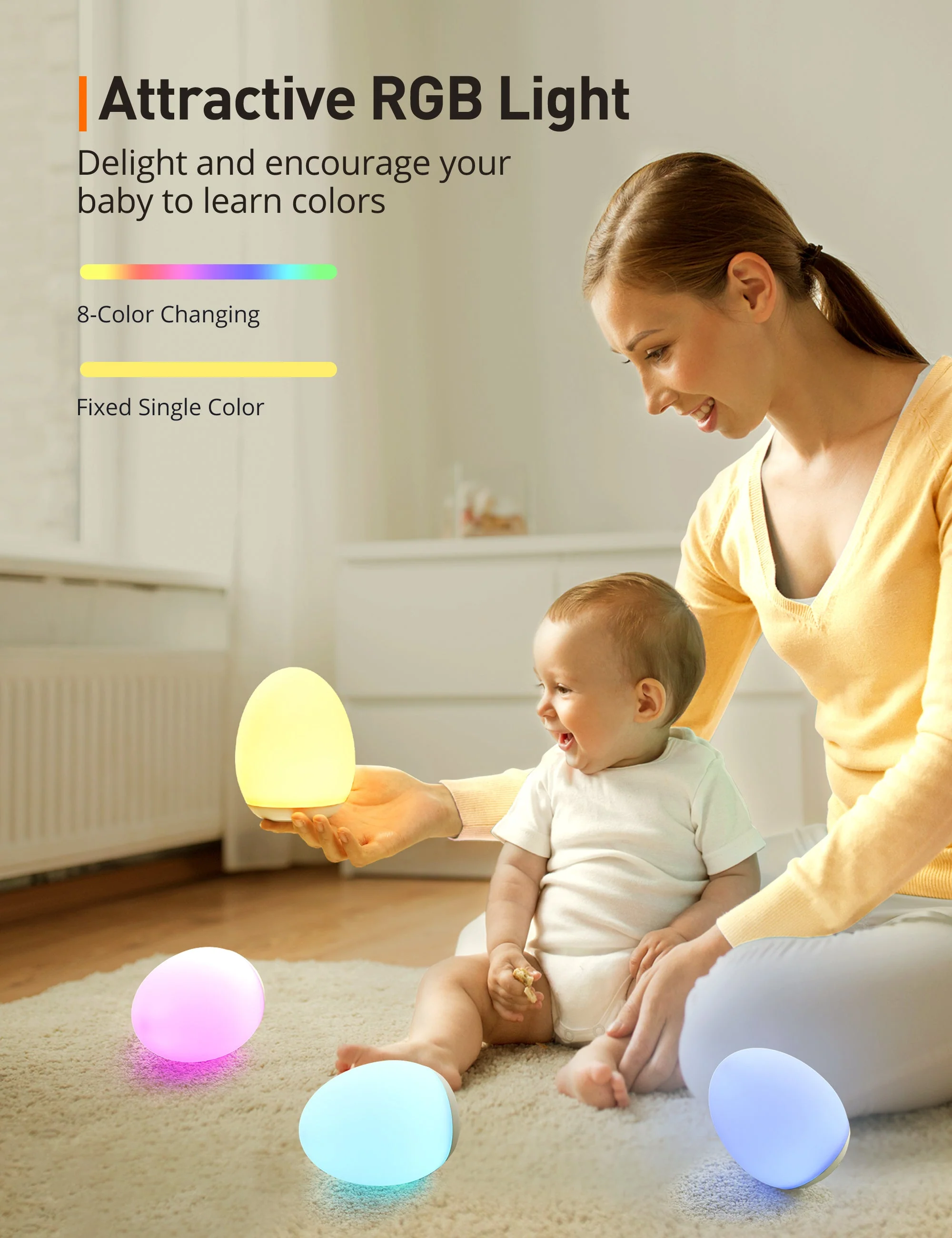 Baby Safe Dimmable Touch Control Night Light VA-CL009 - Image 9