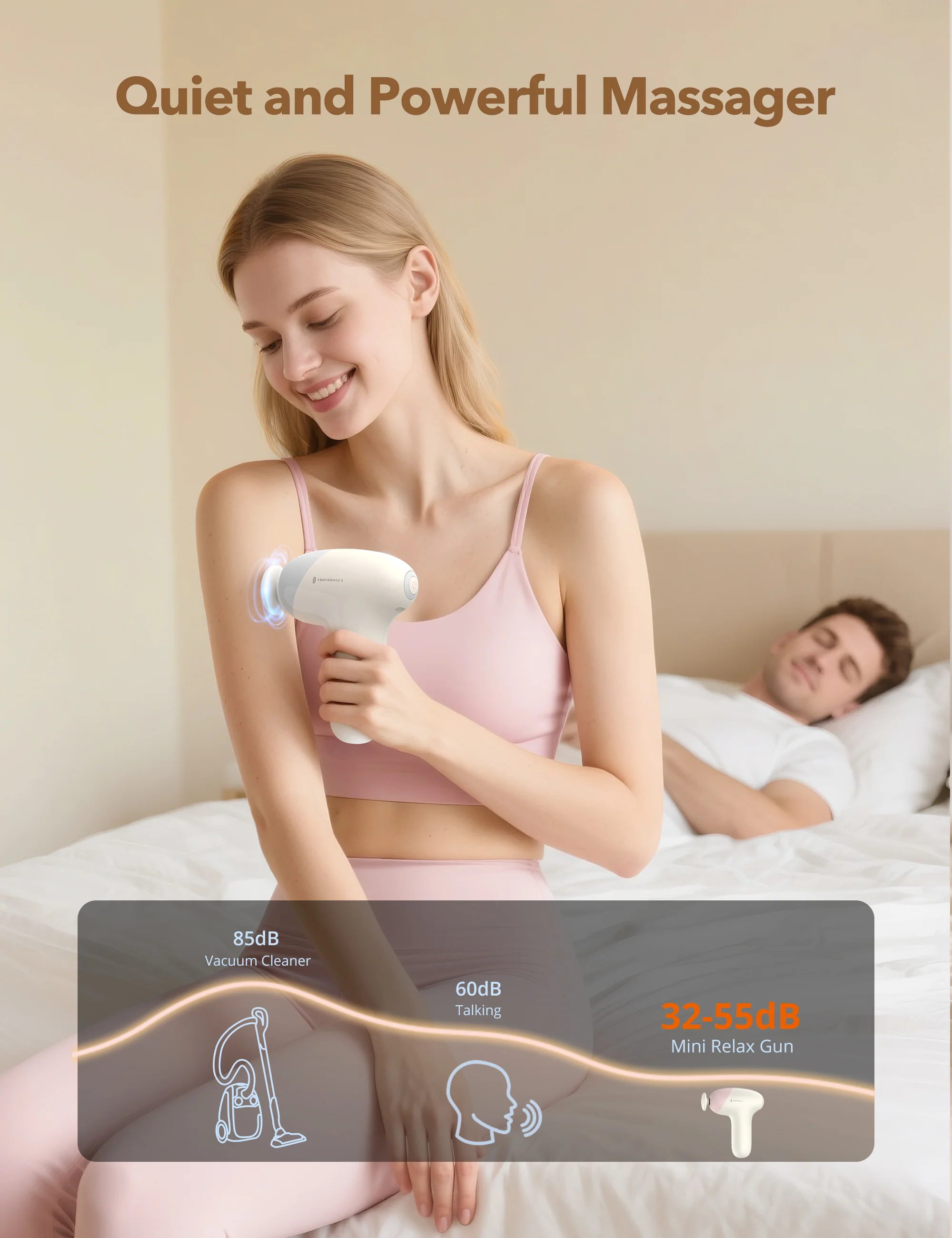 TaoTronics | Massage Gun TT-PCA007, Ergonomic Self-Care Full Body Mini Massage Gun - Image 15