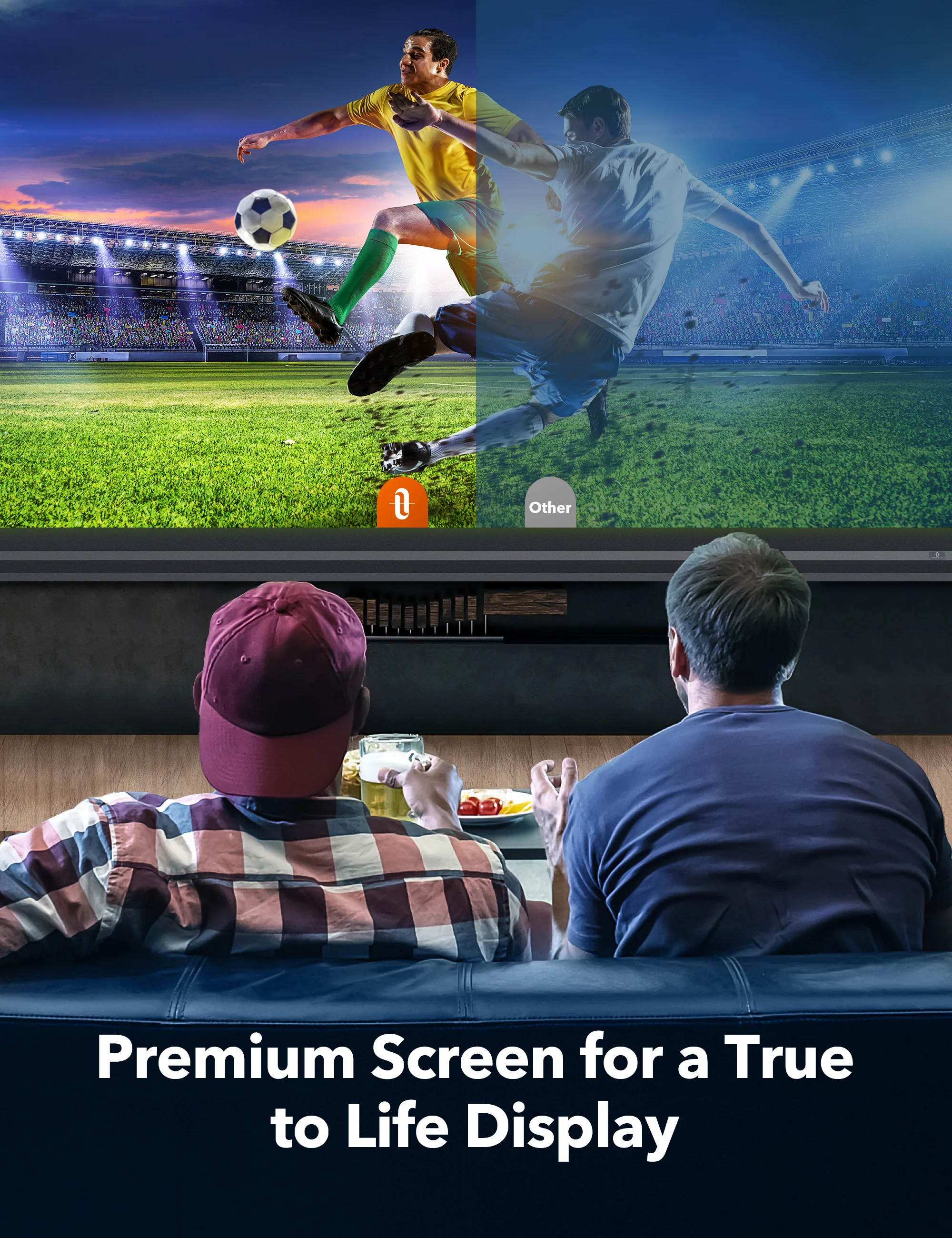 TaoTronics TT-HP021 Portable Projector Screens 120" with Stand Support 4K HD - Image 8